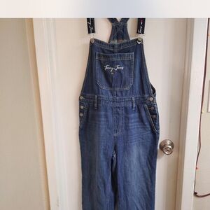 Tommy Hilfiger Women's Dark Blue Denim Overalls